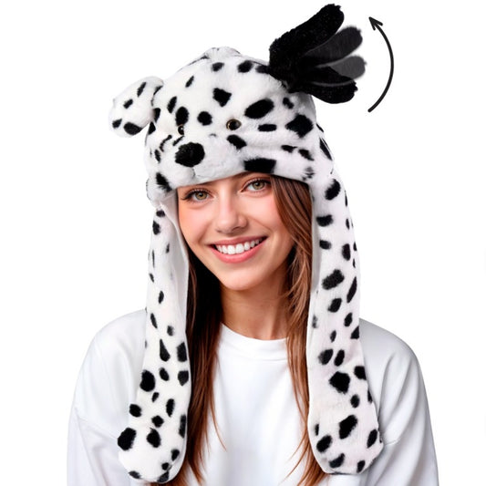 Gorro de Dálmata con Orejas Móviles y Luz