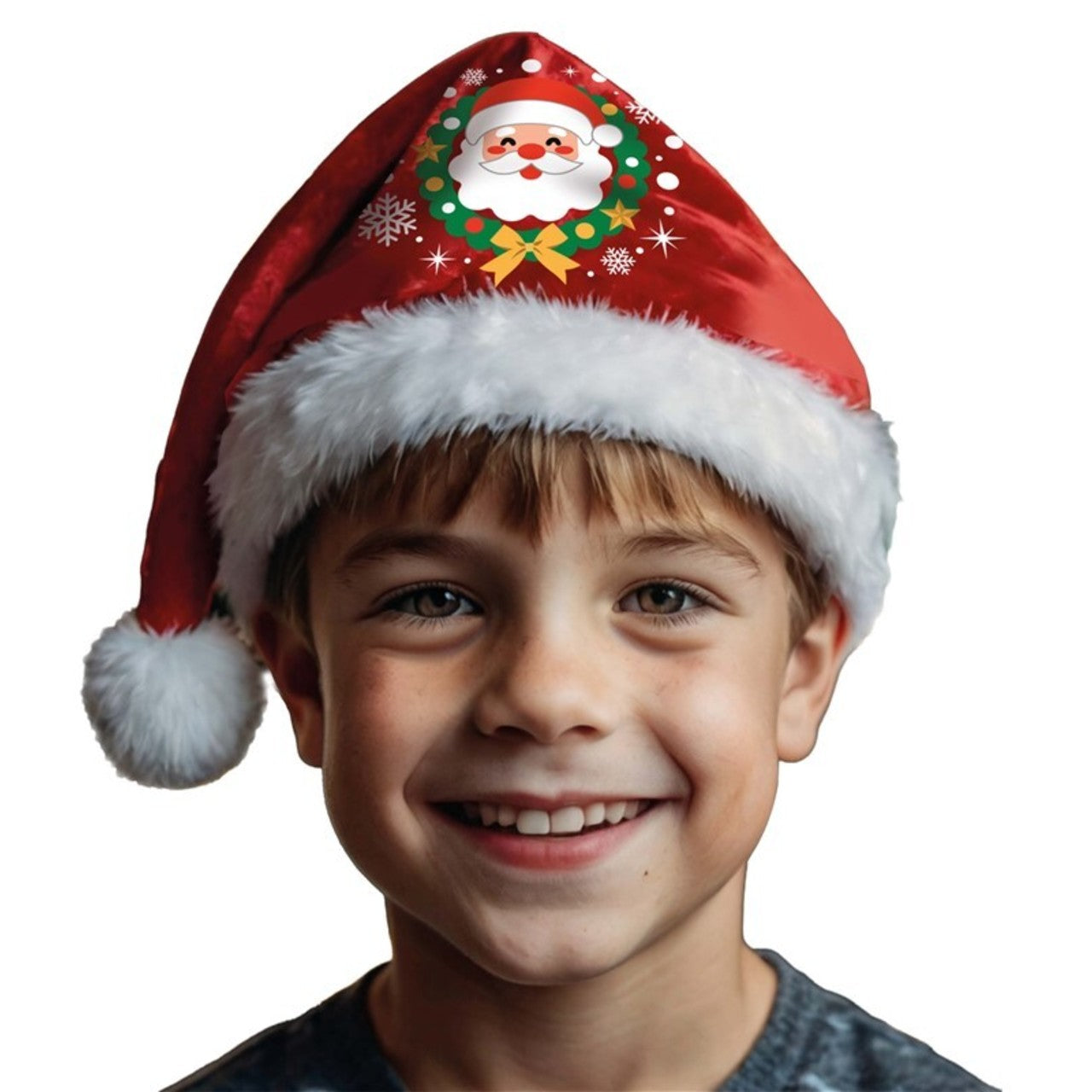 Gorro de Papá Noel Decorado infantil