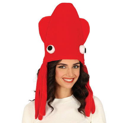 Gorro de Pulpo Rojo