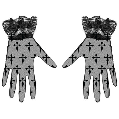 Guantes Góticos Cruces