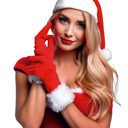 Guantes de Mamá Noel Rojos