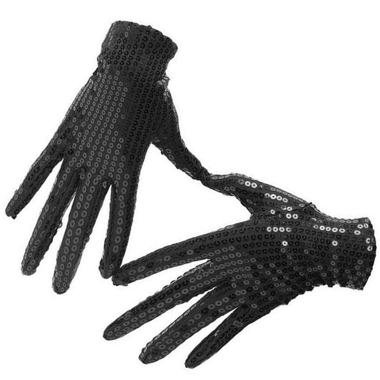 Guantes Negros Lentejuelas