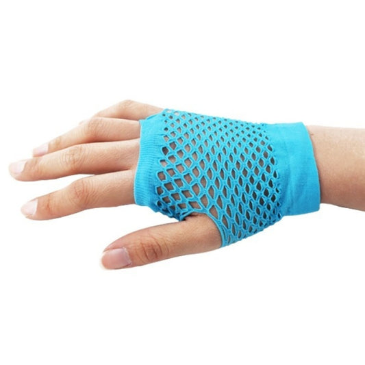 Guantes de Rejilla Corto Azul Claro