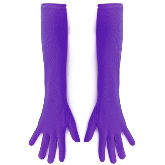Guantes Violetas Largos Eco