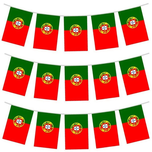 Guirnalda de Banderines de Portugal 10m