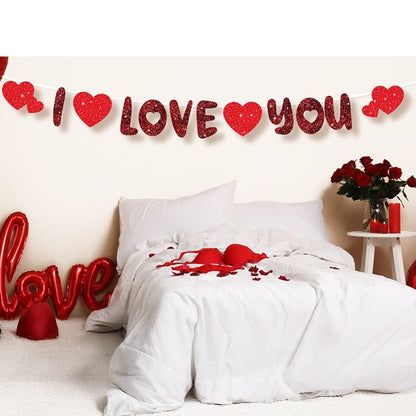 Guirnalda de San Valentín "I Love You"
