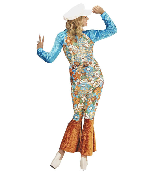 Disfraz XL de Hippie Turquesa para mujer I Don Disfraz