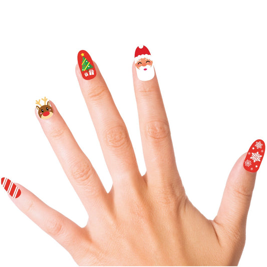 Kit de 10 Uñas Navideñas