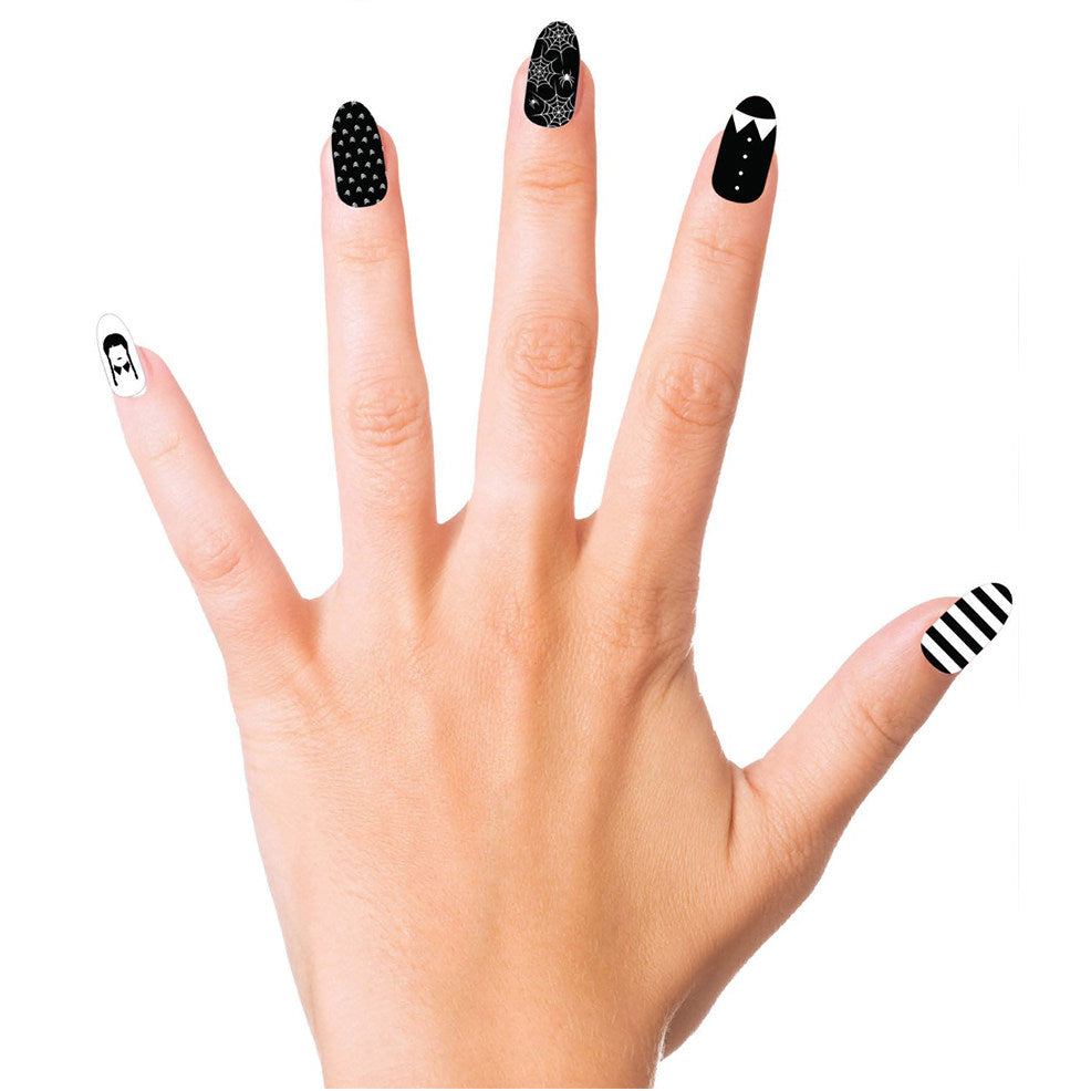 Kit de 12 Uñas de Niña Siniestra