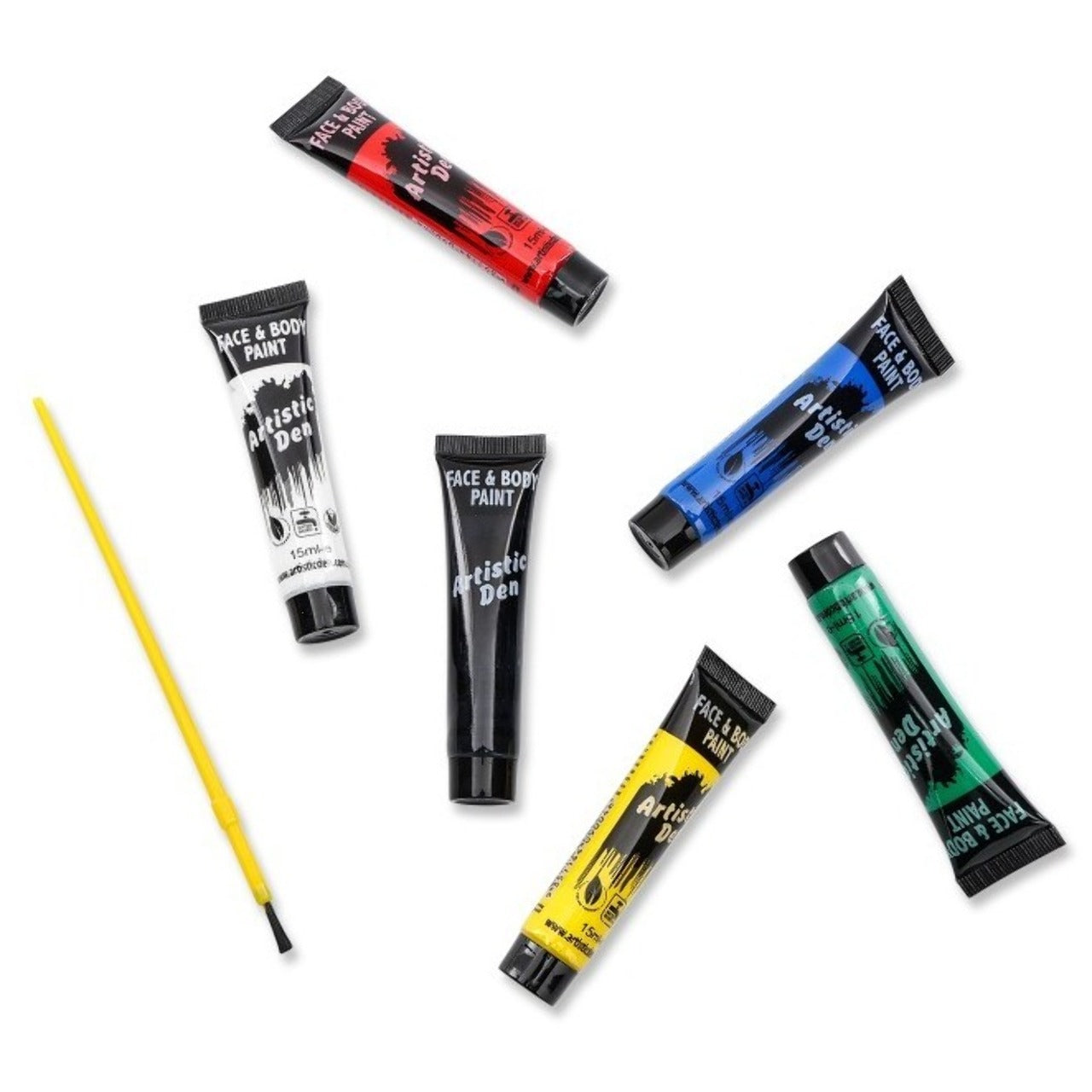 Kit de 6 Tubos de Maquillaje y Pincel