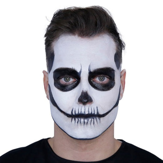 Kit de Maquillaje Esqueleto Blanco y Negro