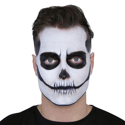 Kit de Maquillaje Esqueleto Blanco y Negro