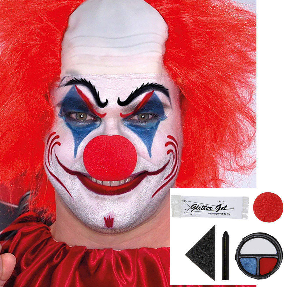 Kit de Maquillaje de Payaso con Nariz