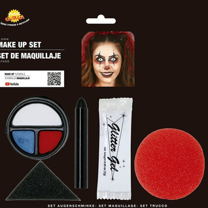 Kit de Maquillaje de Payaso con Nariz