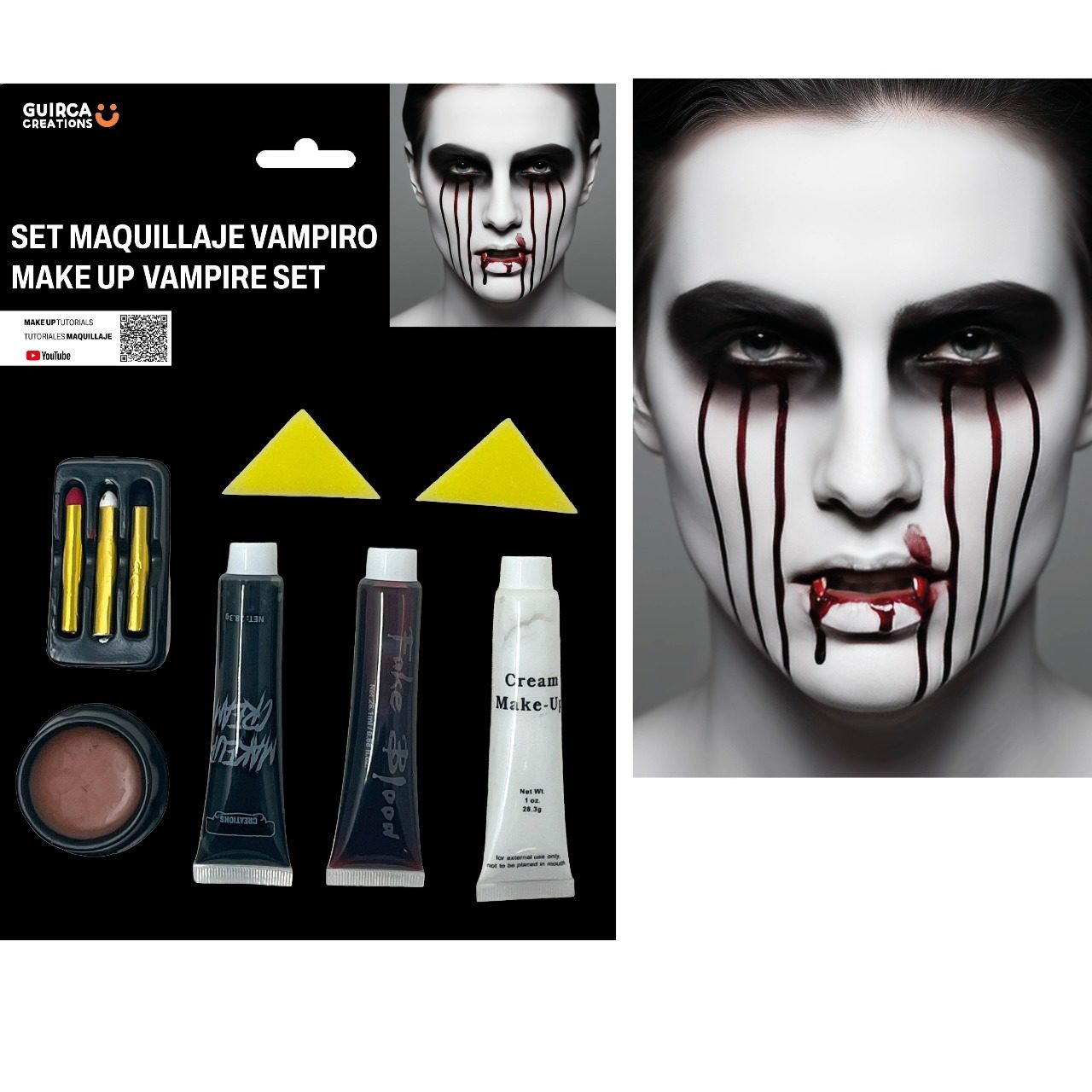 Kit Maquillaje de Vampiro Sangriento