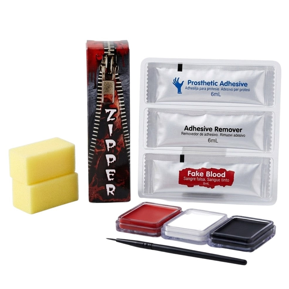 Kit de Maquillaje Zombie Cremallera