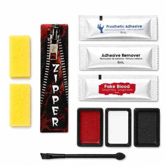 Kit de Maquillaje Zombie Cremallera