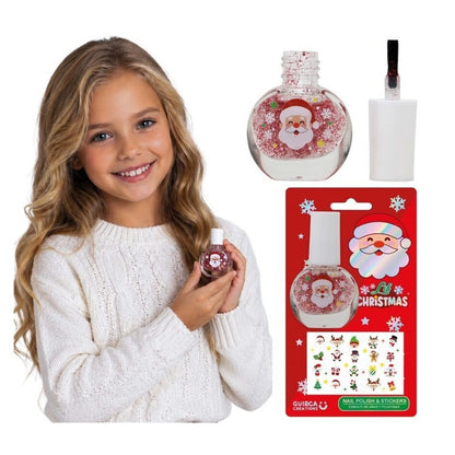 Kit de Pintauñas y Pegatinas Navidad