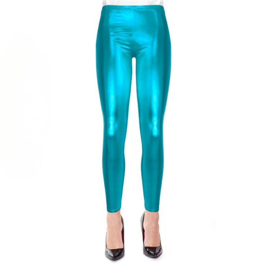 Leggings Azul Claro Metalizado para adulto