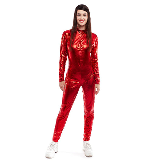 Malla Roja Metalizada para adulto