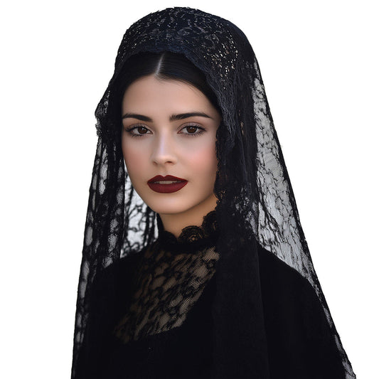 Mantilla Negra Encaje