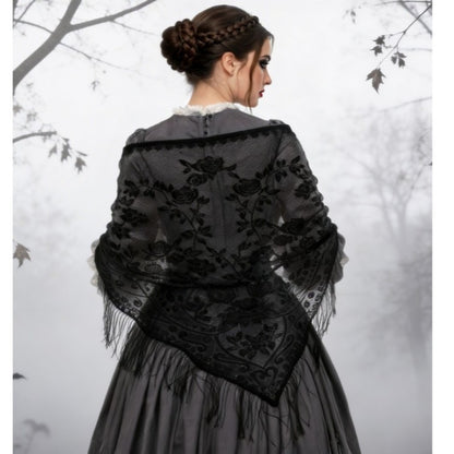 Mantón de Encaje Negro