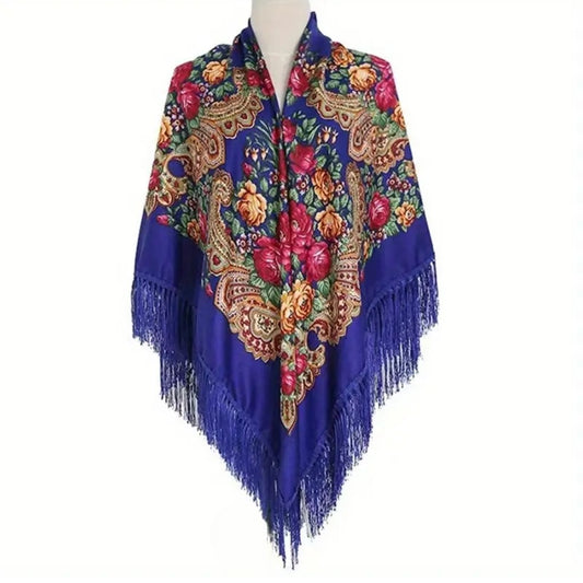 Mantón Tradicional Azul