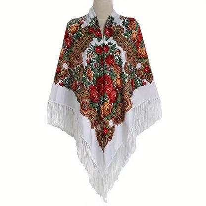 Mantón Tradicional Blanco