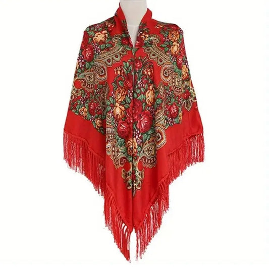 Mantón Tradicional Rojo