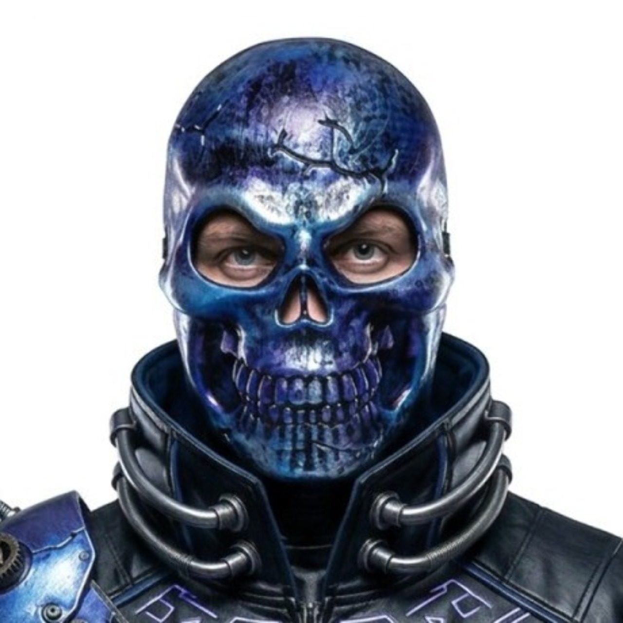 Máscara de Calavera Azul