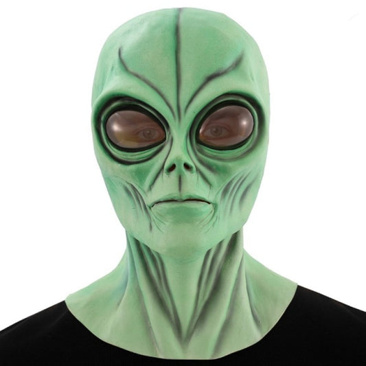 Máscara de látex de Alien Área 51 Verde
