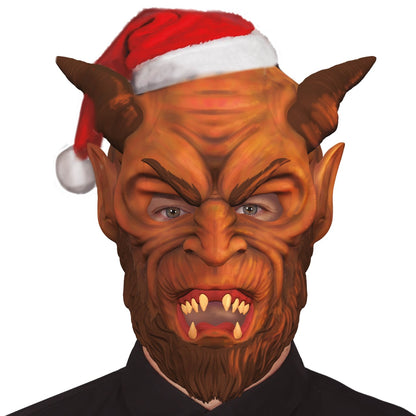 Máscara de látex de Demonio Krampus Eco
