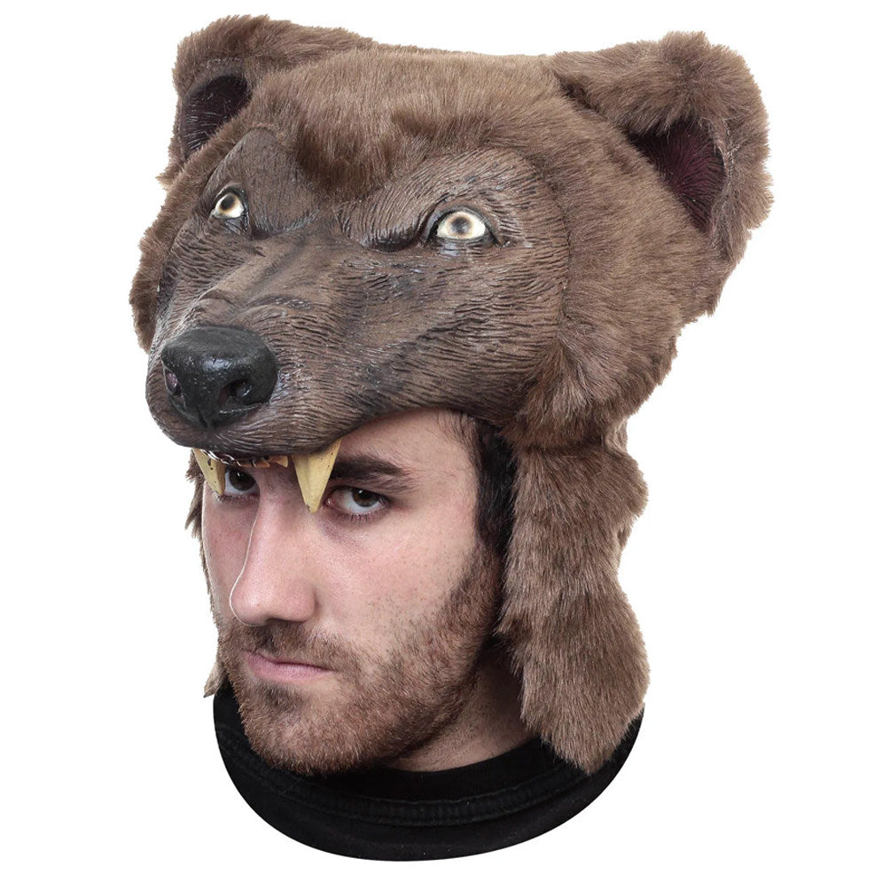 Máscara de látex Oso Marrón