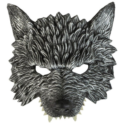 Media Máscara de Lobo Gris