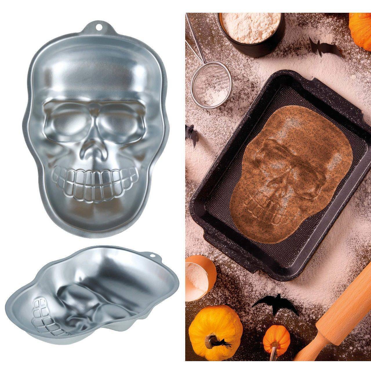 Molde de Aluminio Calavera