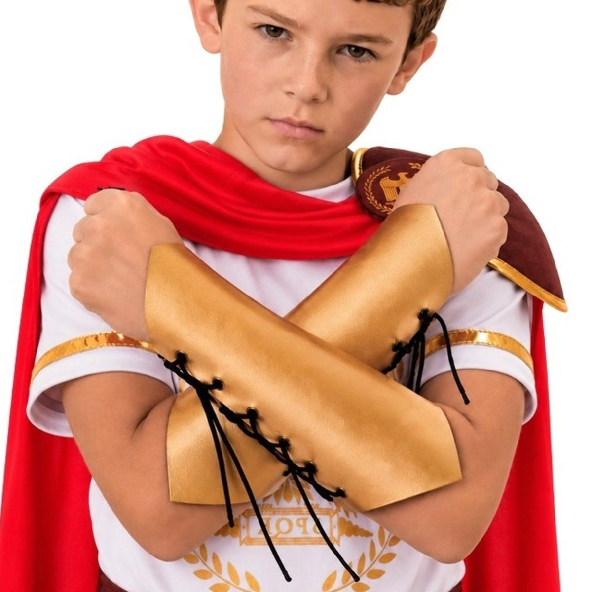 Muñequeras Doradas Gladiador infantil