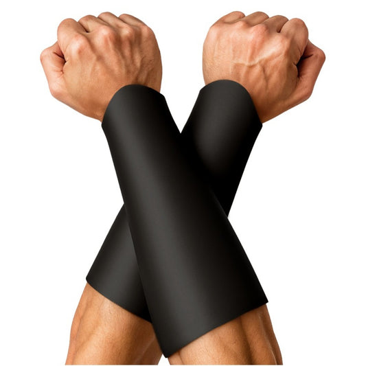 Muñequeras de Gladiador Romano Negro