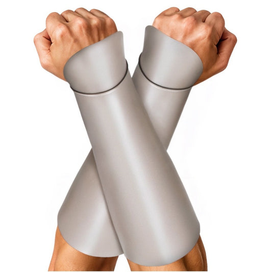 Muñequeras de Gladiador Romano Plata