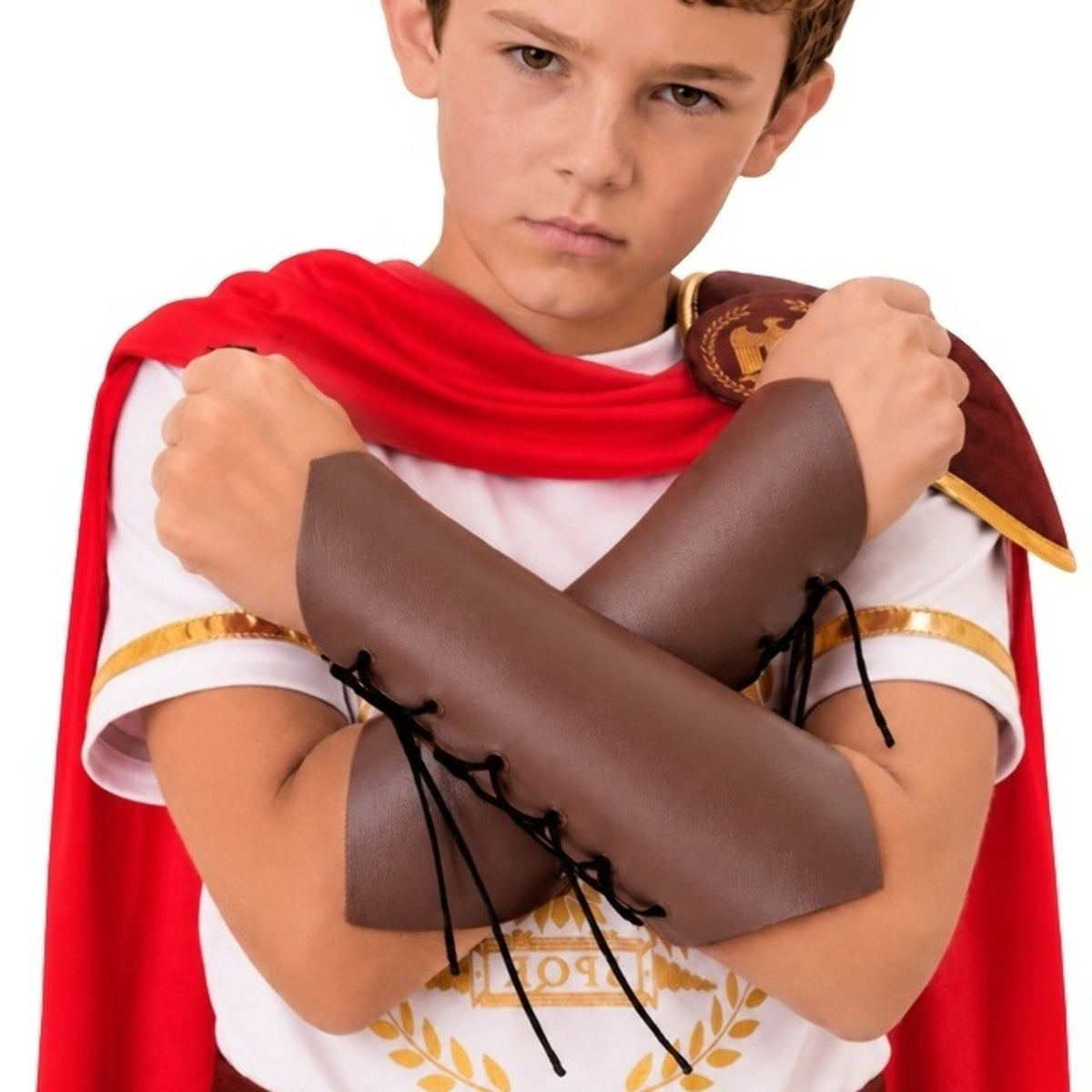 Muñequeras Marrones Gladiador infantil