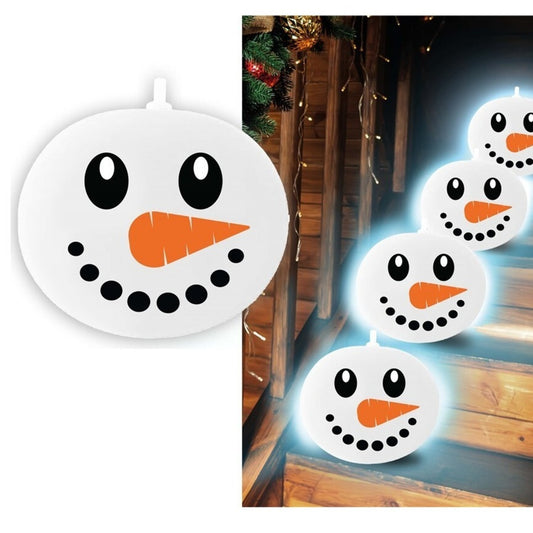 Pack de 5 Globos de látex Muñeco de Nieve