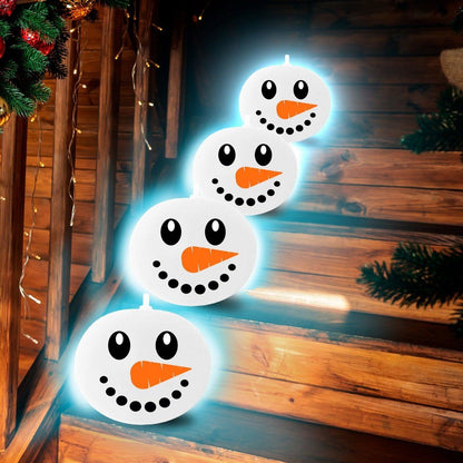 Pack de 5 Globos de látex Muñeco de Nieve