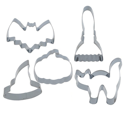 Pack de 5 Moldes Metálicos para Galletas Halloween