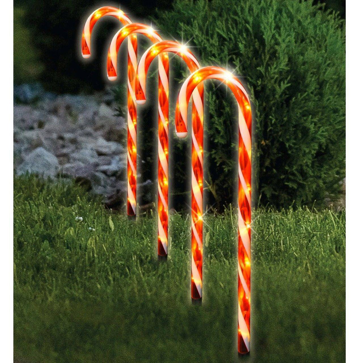 Pack de 6 Bastones de Caramelo Led