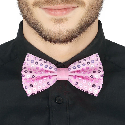 Pajarita Rosa Lentejuelas