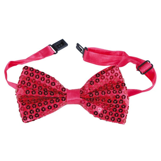 Pajarita Rosa Fucsia Lentejuelas