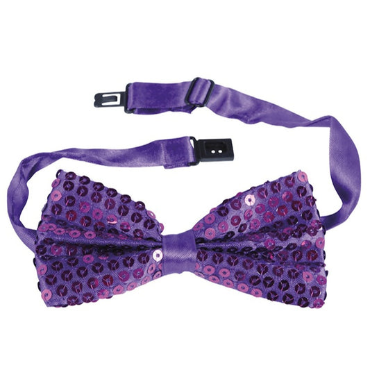 Pajarita Violeta Lentejuelas