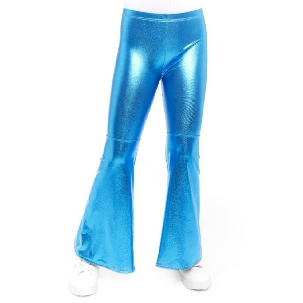 Pantalón Acampanado Azul Metalizado infantil