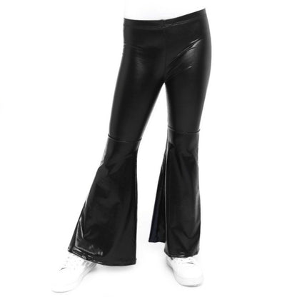 Pantalón Acampanado Negro Metalizado infantil