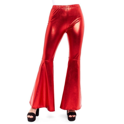 Pantalón Acampanado Rojo Metalizado