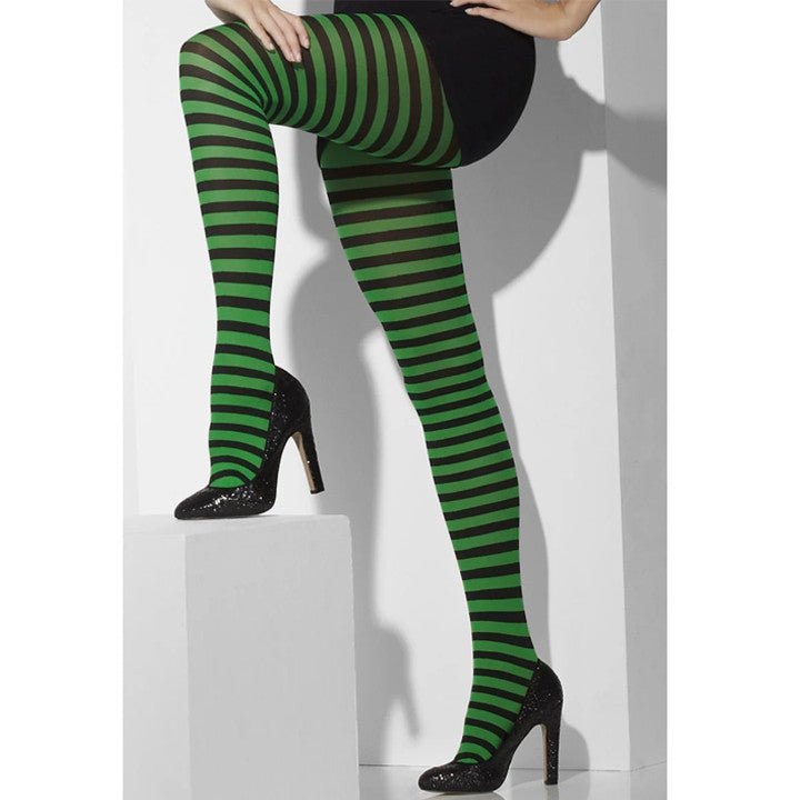 Panty Rayas Verdes y Negras Deluxe